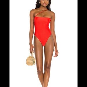Lovewave Balboa one piece swimsuit in red size S New with tag MSRP$128